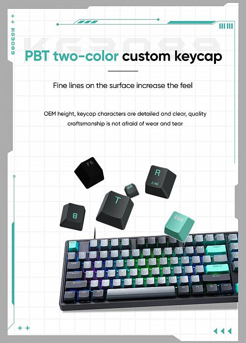 Thunderobot KG3089 Wired Mechanical Keyboard Red switch Black Thunderobot KG3089 Wired Mechanical Keyboard Red switch Black